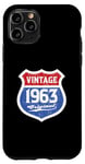 Coque pour iPhone 11 Pro Vintage Route Original 1963 Birthday Edition Limitée Classic