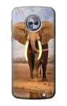 African Elephant Case Cover For Motorola Moto G6 Plus