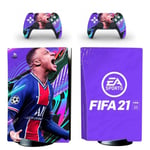 Fifa 21 Ps5 Sticker Skin Peau D'autocollant De Protection Pour Ps5 Playstation 5 Console Et 2 Contrôleurs.