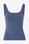 Bread & Boxers - Linne Tank Scoop Back - Blå