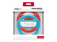 Bigben Interactive - Volant Pour Manette De Jeu - Bleu, Rouge (Pack De 2) - Pour Nintendo Switch