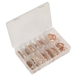 Sealey Copper Sealing Washer Assortment 250pc - Metric - Part No. AB020CW