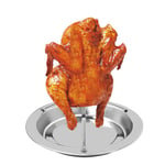 Plat De Cuisson Pour Poulet, Support À Poulet Barbecue Grille Poulet Roti Rôtissoire De Poulet Grille Poulet Vertical Pour Four Barbecue Accessoires Grill Et Rotisserie