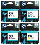 HP 953 4 Pack Ink Cartridges 6ZC69AE for HP OfficeJet Pro 8710 Printer