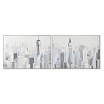Tavla Home ESPRIT Stad Loft 122,3 x 4,5 x 82,3 cm (2 antal)