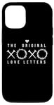 Coque pour iPhone 14 Les lettres d'amour originales XOXO Christian He Is Risen Faith