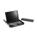 Black box BLACK BOX SERVTRAY 17" LCD CONSOLE DRAWER WITH 8-PORT VGA, USB KVM SWITCH (KVT417A-8UV-R2)