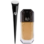 KVD Beauty Lock it Edge Foundation Brush and Beauty Good Apple Full-Coverage Serum Foundation 30ml Bundle (Various Shades) - Medium 036