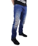 Diesel Mens Krooley 0811P Jeans - Blue Denim - Size 29W/32L