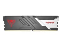 Patriot Viper Venom Series - Ddr5 - Modul - 16 Gb - Dimm 288-Pin - 3000 Mhz / Pc5-48000 - Cl30 - 1.35 V - On-Die Ecc - Mattsvart, Silver, Röd
