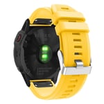 Garmin Fenix 6 stylish silicone watch band - Yellow