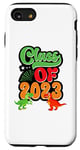 Coque pour iPhone SE (2020) / 7 / 8 Casquette de remise de diplôme humoristique en forme de dinosaure T-Rex 2023
