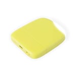 Xoopar - Ice-Powerbank - Batterie Externe 5000 mAh avec Lumière Tactile Intégrée Adaptée à Tous Les Smartphone Iphone,Samsung,Huawei,Xiaomi,LG,Tablette en Plastique Recyclé Certifié GRS - Jaune