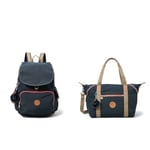 Kipling Backpack Handbag Blue (True Navy C) One Size + Tote bag. Blau (True Navy C) One Size
