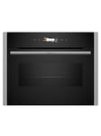 Neff C24MR21N0B N 70, Built-in compact oven with microwave function, 60 x 45 cm, Stainless steel