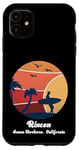Coque pour iPhone 11 Rincon Santa Barbara California Surf Vintage Surfer Beach