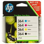 Original HP 364 Ink Cartridge Multipack (N9J73AE)