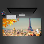WeTTao Pad Eiffel Tower landscape 900x400mm Mouse-Pad Desk Play-Pad Computer Gamer Csgo WOW World-Of-Warcraft Gaming King Large Gaming Mouse Pad Laptop Keyboard Desk Mat