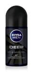 Nivea Men Deep Roll-on Antiperspirant for Men 50 ml Black Carbon Dark Wood