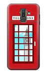 England Classic British Telephone Box Minimalist Case Cover For Samsung Galaxy J8 (2018)