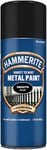 Hammerite Direct to Rust Metal Paint Aerosol Smooth 400 ml (Pack of 1), Black