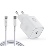 SiGN iPhone 13 Lader USB-C PD & USB-C til Lightning Kabel MFI 1m, 20W