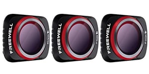 Freewell Paysage Caméra Dégradé ND Filtres Lens - Série 4K - 3Pack ND8-GR, ND16-4, ND32-8 Compatible avec Mavic Air 2 Drone