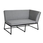 Modul/divan, Soffa Vence, sh. 43 cm, svart