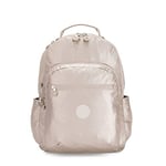 Kipling SEOUL, Large Backpack with Laptop Protection 15 Inch, 44 cm, 27 L, 0.65 kg, Metallic Glow