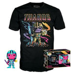 Funko Pop! & Tee: Marvel - Thanos - (BKLT) - Extra Large - (XL) - Marvel Comics - T-Shirt - Vêtements avec Une Figurine en Vinyle à Collectionner - Idée de Cadeau - Jouets et Top à Manches Courtes