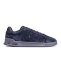 Ralph Lauren Mens Polo Heritage Suede Trainers - Blue - Size UK 7