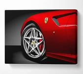 Ferrari F430 Spoke Wheel Canvas Print Wall Art - Small 14 x 20 Inches