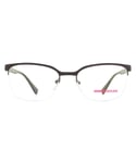 Prada Sport Semi Rimless Brown Rubber Mens Glasses Frames - One Size