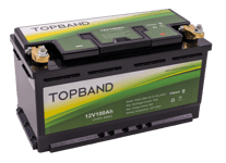Topband TB12100B Li-ion akku 12,8V 100Ah 350x176x188 LiFePO4 Bluetooth