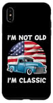 Coque pour iPhone XS Max I'm Not Old I'm Classic American Truck USA Flag Car