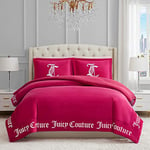 Juicy Couture Comforter Set, Polyester, Hot Pink, King 3PC