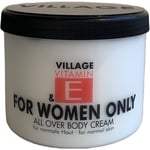 Village Hudvård Vitamin E All Over Body Cream For Women Only 500 ml (316,00 kr / 1 l)