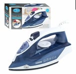 Quest 2200W Handheld Professional Steam Iron Non Stick Soleplate Self Cleaning 