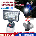 For Makita Battery 18V Li-Ion LED Emergency Work Light Flashlights Torch 2x USB