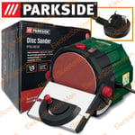 Parkside 140W Disc Sander Bench With Screw Clamp & Accessories Ø125mm