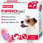 Beaphar Fiprotec Spot On Small Dogs (5-10kg) 4 Treatments Flea Tick 15 Weeks