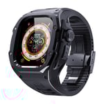 Shellbox High Brushed Metal Skal w Strap Apple Watch Ultra 2 49mm Svart