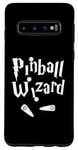 Coque pour Galaxy S10 Pinball Wizard, joueur de machine d'arcade, amateur de jeux et concepteur artistique