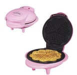 Global Gizmos Heart Shaped Waffle Maker / 1000W / Unique Thermostatic Design
