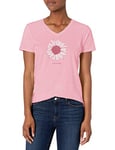 Life Is Good Crusher Vee T-Shirt pour Femme Motif Marguerites, Femme Mixte, 62585, Happy Pink, L