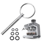 LYTIVAGEN Oval Head Key with Key Ring Oval Head Wrench Oval Head Bit Repair Tool Key Open Security Special Bit Key for Krups Siziliana, Jura, AEG Coffee Machines (to Remove Screws)
