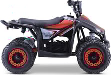 Ramiz Quad Highper För Batteri Röd 35Km/H + Borstlös Motor 1000W + Uppblåsbara Hjul + Justerbart Säte