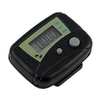 Accurate Mini Electronic Pedometer Portable Step Tracker LCD Pedometer Walking Distance Calorie Counter with Clip for Walking Steps Miles/Km Black