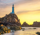 DIY 5D Diamond Painting Kits United Kingdom Channel Islands Jersey Corbiere Lighthouse Full Drill Painting Arts Craft Canvas for Home Wall Decor Full Drill Cross Stitch Gift 40X50 cm
