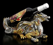 Bottle Holder Dragon - Guardian of The Grapes - Fantasy Wine Rack Table